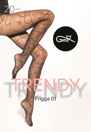 Rajstopy Gatta Trendy Frigga wz.01 20 den 2-4 nero