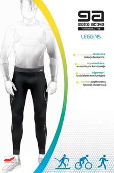 44017 Blanc Basic Thermoactive Legginsy męskie L-3XL