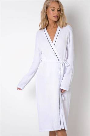 MIRIAM BATHROBE Szlafrok damski z bawełny XS-XL 